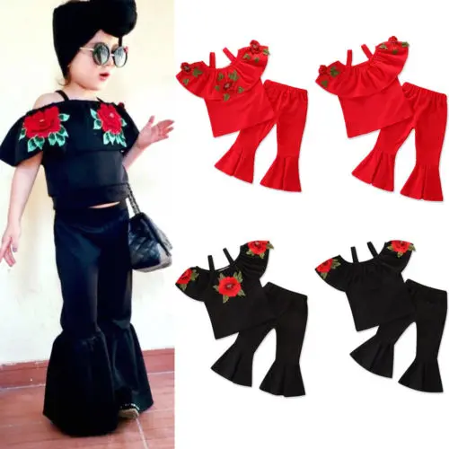 Новое поступление 2018 детская одежда с цветочной вышивкой для девочек топ