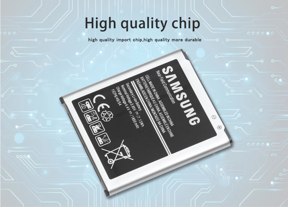 Samsung телефон Батарея EB-BJ100BBE 1850 мА-ч для samsung Galaxy J1 версия J100 J100F J100H J100FN J100M J100D