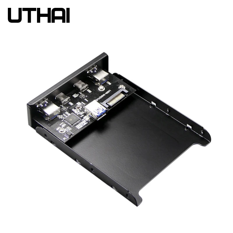UTHAI G07 4 порта мульти тип c USB 2 0 3 концентратор кронштейн адаптер для рабочего стола