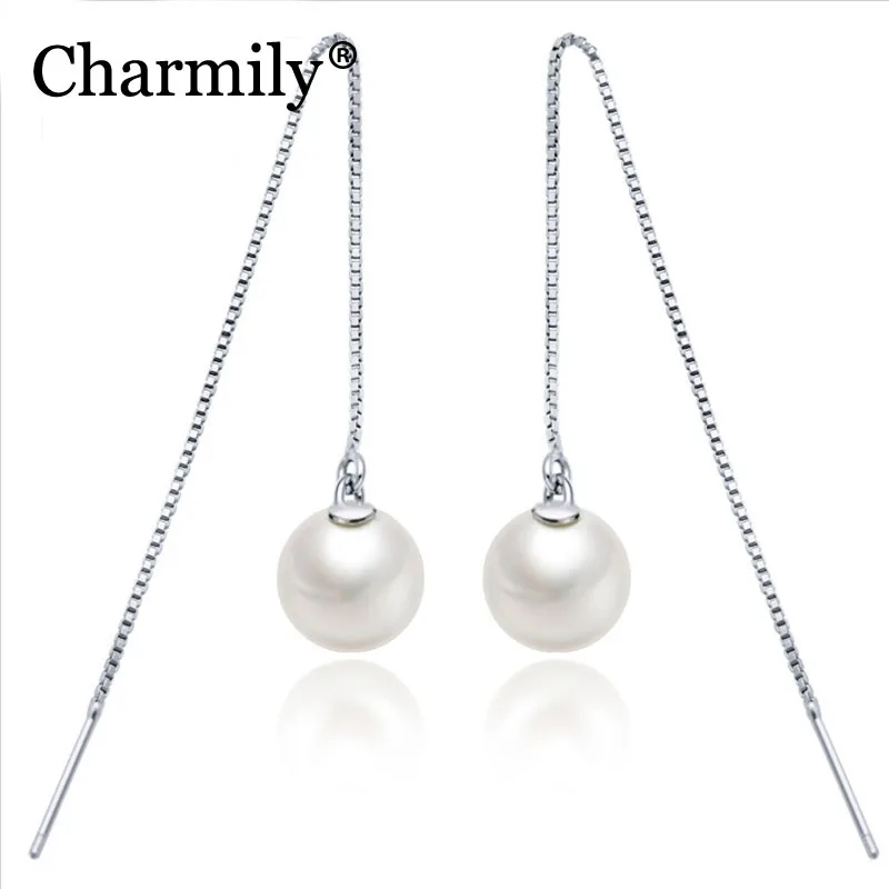 Оригинальные серьги подвески Charmily с искусственным жемчугом|earrings for|earrings for partydrop