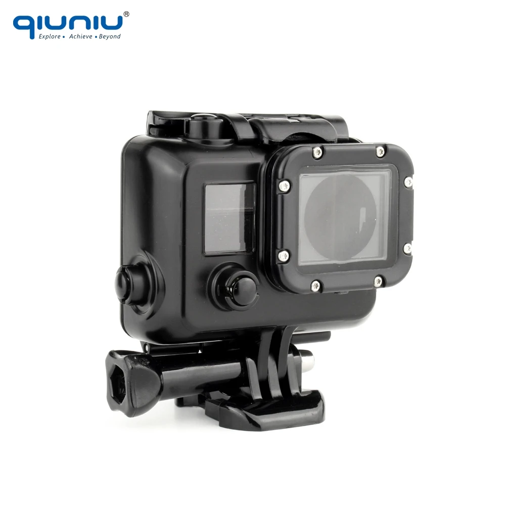 Чехол QIUNIU для GoPro Hero 3 плотный защитный каркас с боковым отверстием и креплением