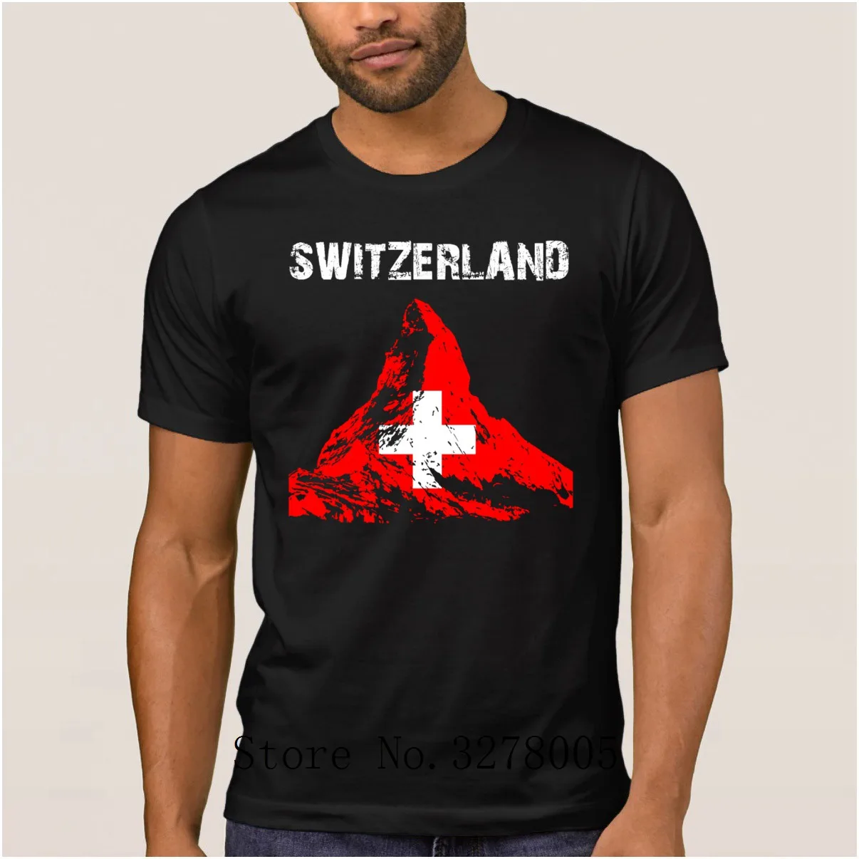 La Maxpa Nation Design Switzerland Matterhorn Fit Мужская футболка Sunlight мужская футболка мужская одежда футболка с круглым воротником большая