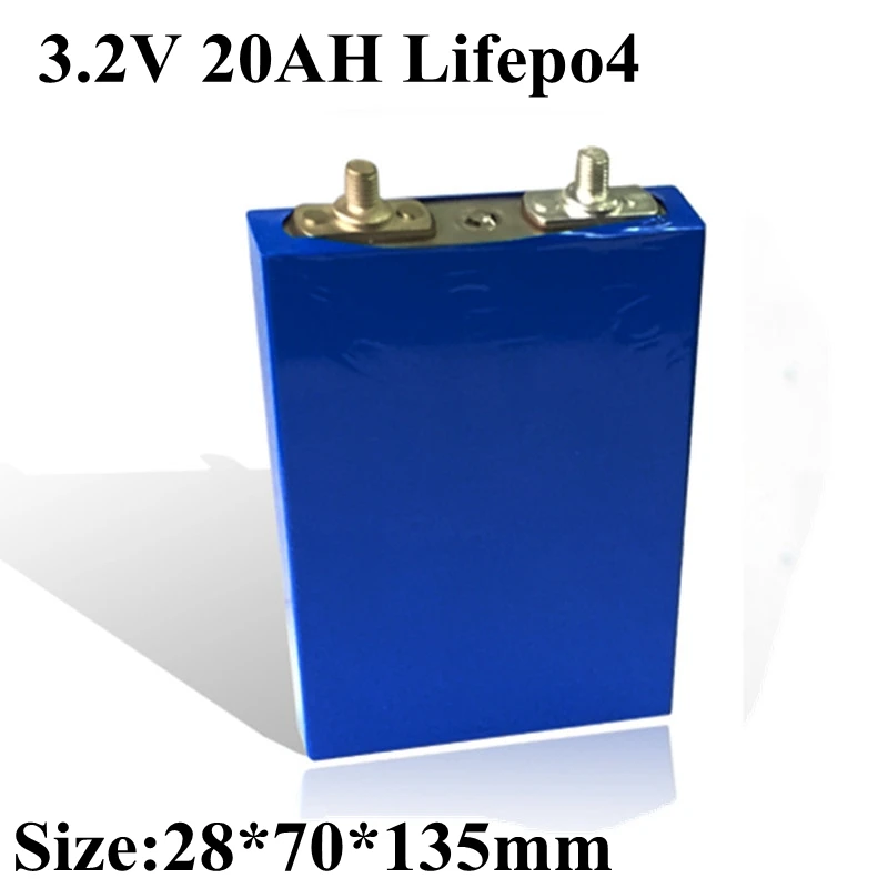 Бренд Lifepo4 3,2 В 20ah Lifepo4 батарея 3,2 В ячейка высокого стока 100А 20ah 3,2 в Diy для электрического велосипеда Ebike батарея Pesca Lifepo4