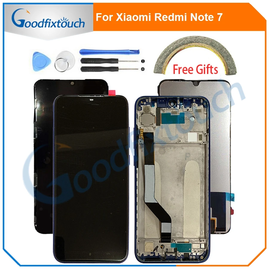 Для Xiaomi Redmi Note 7 ЖК дисплей сенсорный дигитайзер в сборе с рамкой для Note7 Pro