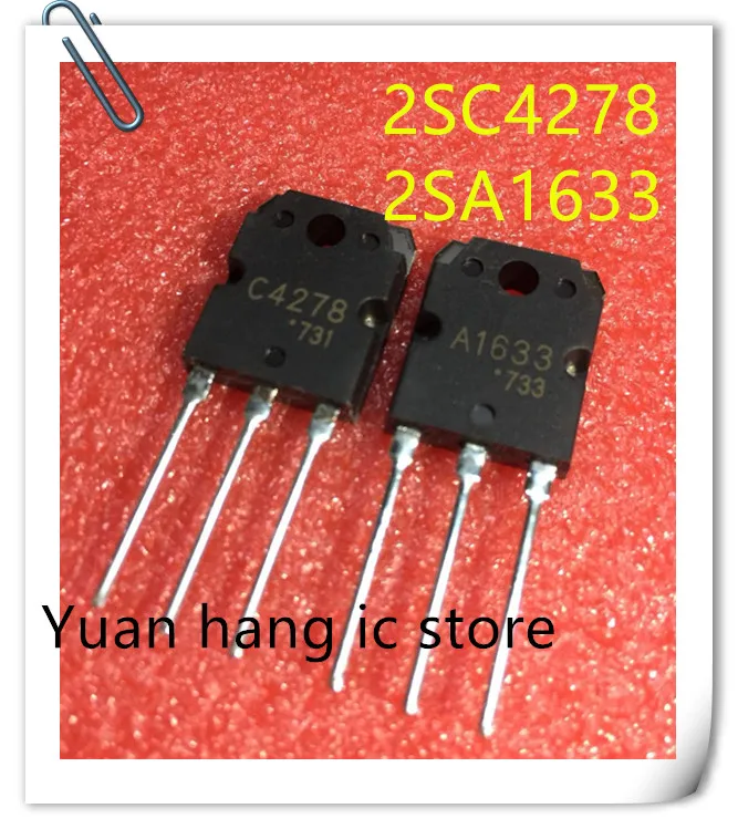 5pair=10pcs/lot A1633 C4278 2SA1633 2SC4278 Power amplifier tube