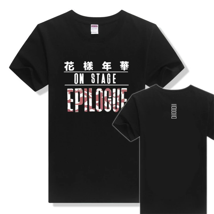 Kpop jin suga EPILOGUE On Stage Album concert Мужская Женская Студенческая летняя футболка с
