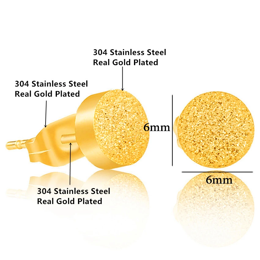 Оптовая продажа маленькие круглые серьги из розового золота модные ювелирные