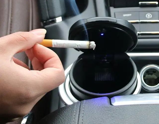 New Car Styling Ashtray Blue LED Light For Opel Ampera Astra J Crossland X Karl Mokka Zafira Accessories | Автомобили и мотоциклы