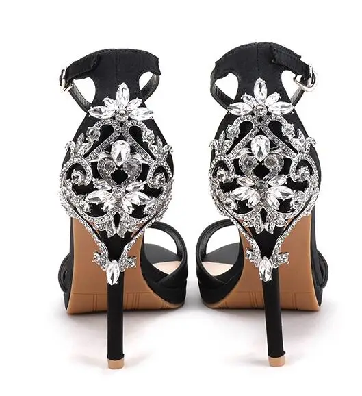 Босоножки Abesire женские на шпильке роскошные сандалии с ремешком щиколотке