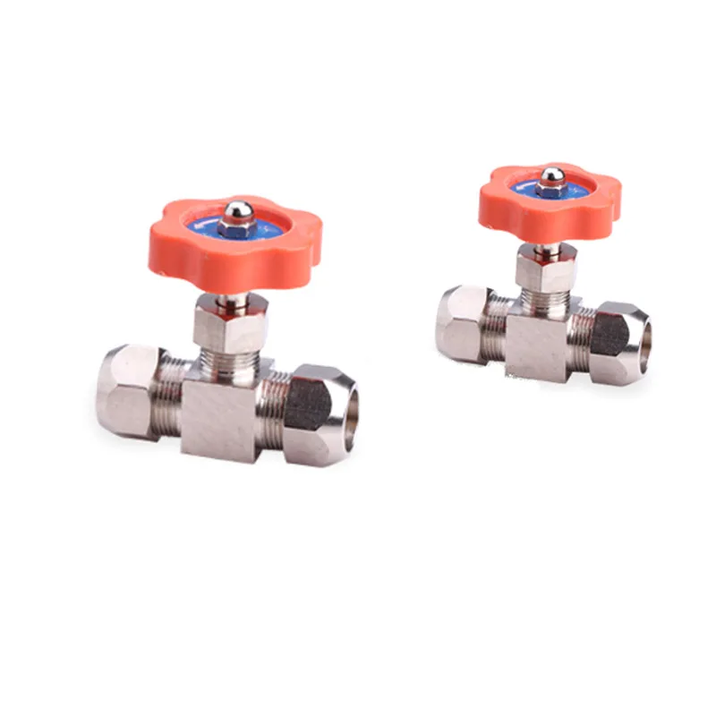 Прочный игольчатый клапан с никелированной Латунной пробкой OD 6 мм/8 мм/10 мм/12 мм |