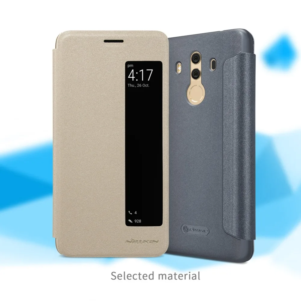 Чехол с откидной крышкой для Huawei Mate 10 Pro чехол NILLKIN блестящая искусственная кожа