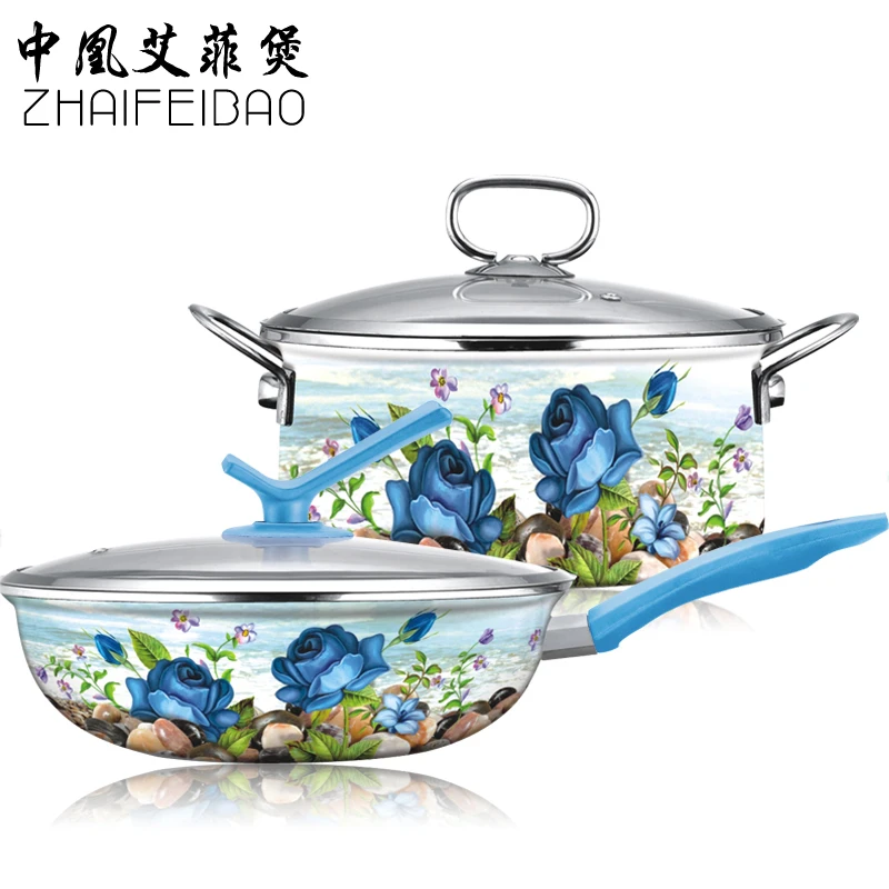 Инструменты для приготовления пищи 4 шт. фарфоровые эмалированные дворцовые