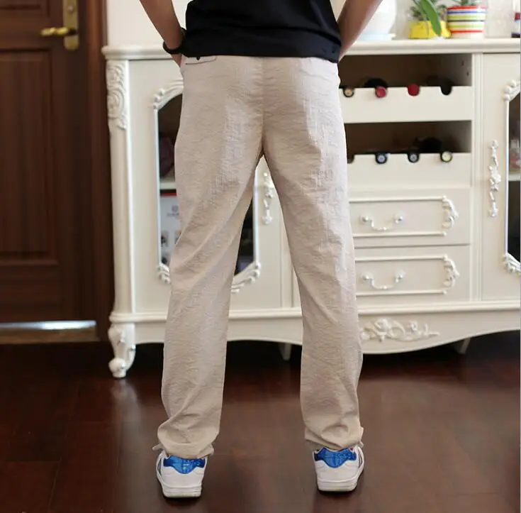 khaki pants 4 цвета, новинка года, весенне-осенние штаны для мальчиков хлопковые детские брюки модная детская одежда повседневные тонкие школьные штаны для мальчиков-подростков - Цвет: khaki pants