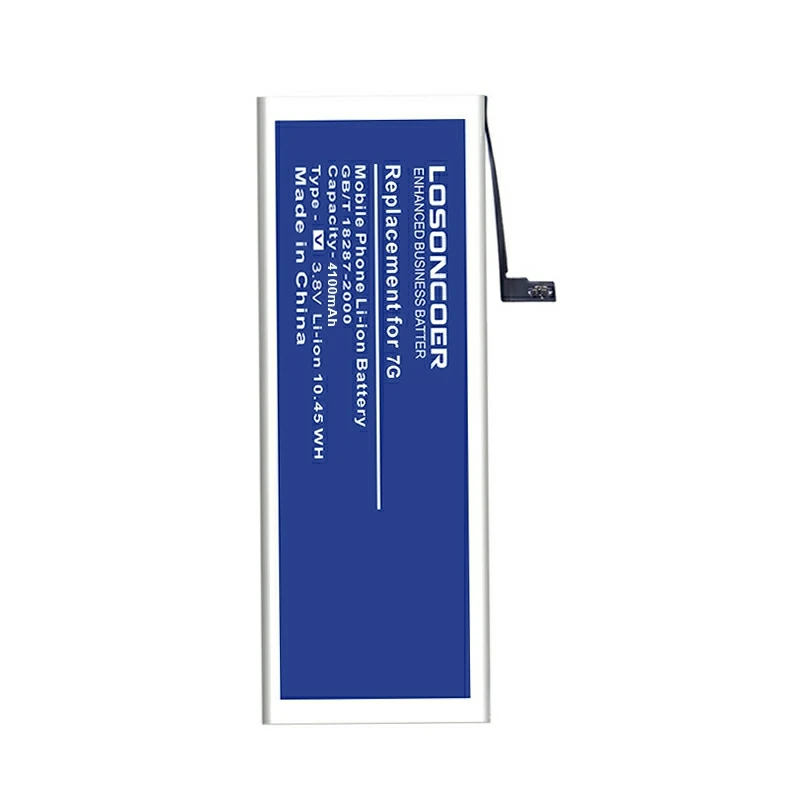 LOSONCOER Полный 4100 mAh аккумулятор мобильного телефона использовать для iphone 7 батареи 7G хорошая версия+ Бесплатные инструменты