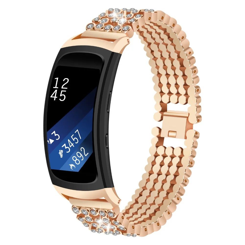 Браслет из нержавеющей стали, ремешок для часов samsung gear Fit 2 SM-R360, умные часы, сменный Браслет для samsung gear fit2