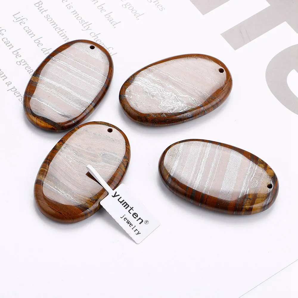 Yumten Tiger Eye смелость кулон натуральные ювелирные изделия Женское Ожерелье для