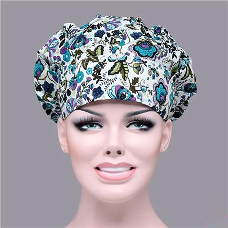 Больница для домашних животных, клиника, салон красоты, доктор, женщина, хирургическая Кепка, скраб, крышка, поглощающая пот, регулируемые длинные волосы, Спецодежда для медсестер, шапки, Новинка