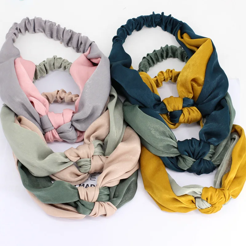 Женский аксессуар для волос TWDVS простой бантик в стиле пэтчворк эластичная