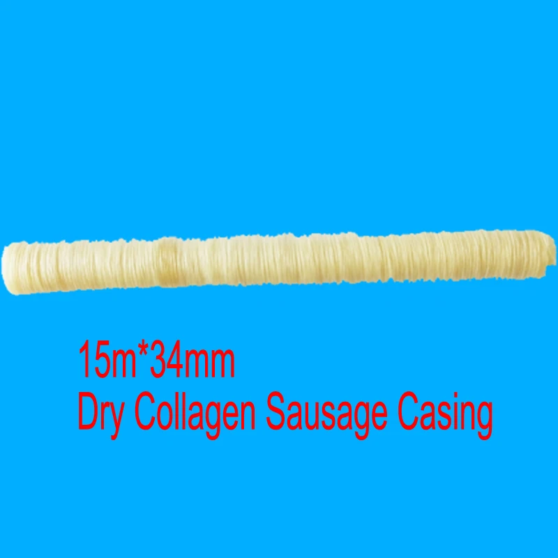 Упаковочные инструменты для колбасы 15 м * 34 мм трубка приготовления корпус машина