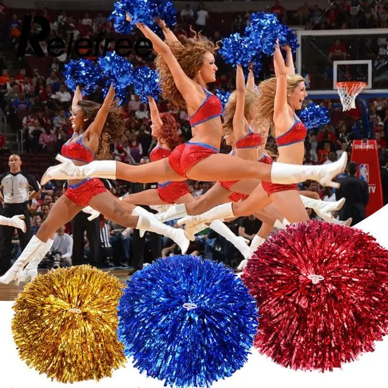 1 пара Cheer Dance спортивные принадлежности для соревнований Чирлидинг Poms цветочный шар освещение вечерние Веселые причудливые Poms Cheer