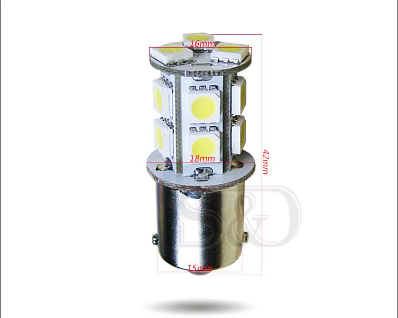1156 BA15S 13 SMD Белая светодиодная лампа p21w R5W светодиодные автомобильные лампы