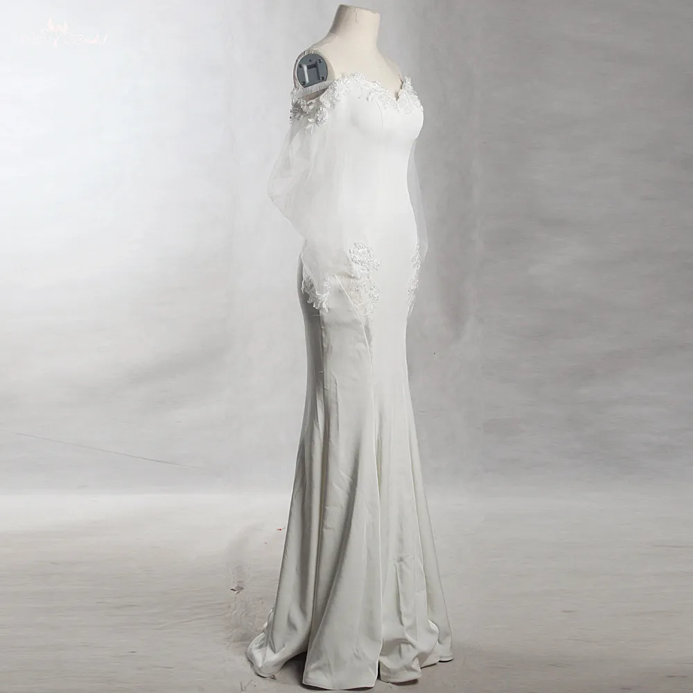 RSW1410 Yiaibridal настоящая работа Италия атласное с открытыми плечами цвета слоновой