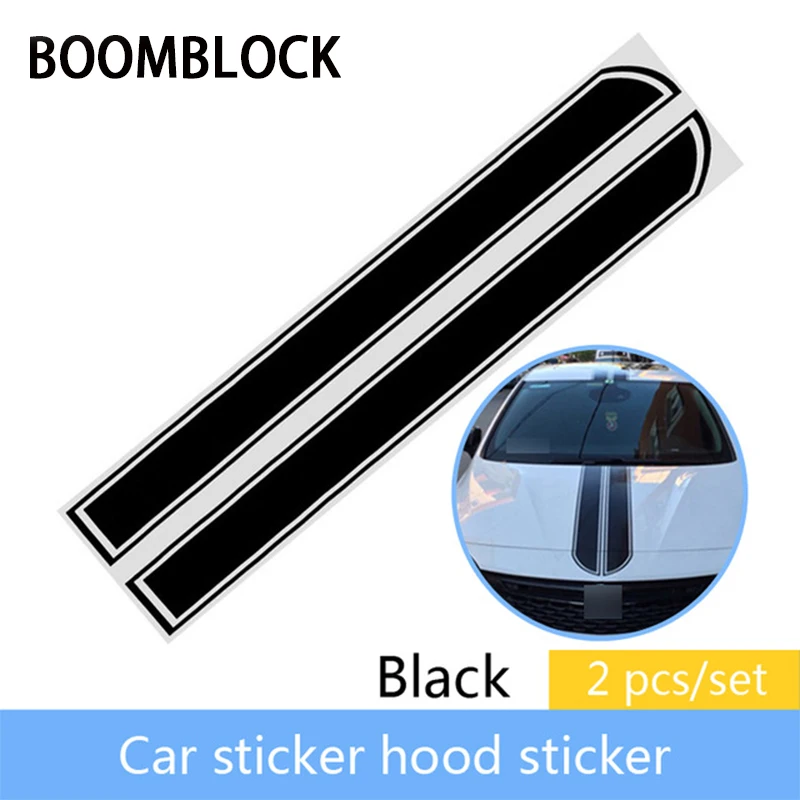 Автостайлинг BOOMBLOCK 1 комплект наклейки на переднюю крышку автомобиля для Audi A4 A3 A6