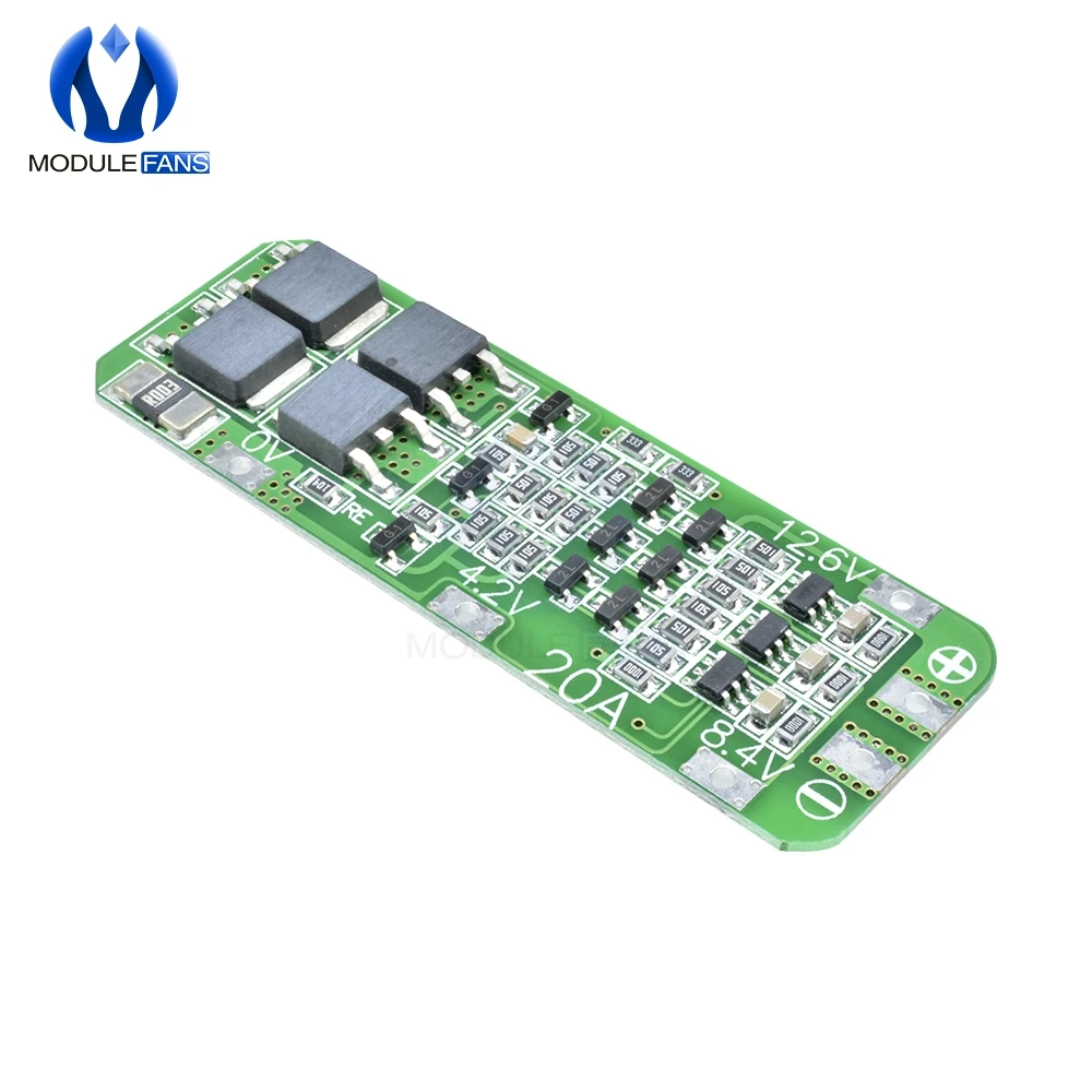 Модуль защитной платы зарядного устройства PCB BMS 18650 V Cell 5 шт. 3 сеточки S 20A литий