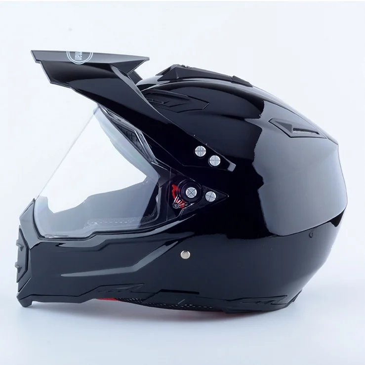 Белый шлем мотогонок полный уход за кожей лица Мотоцикл Дорога крест motorcross off road