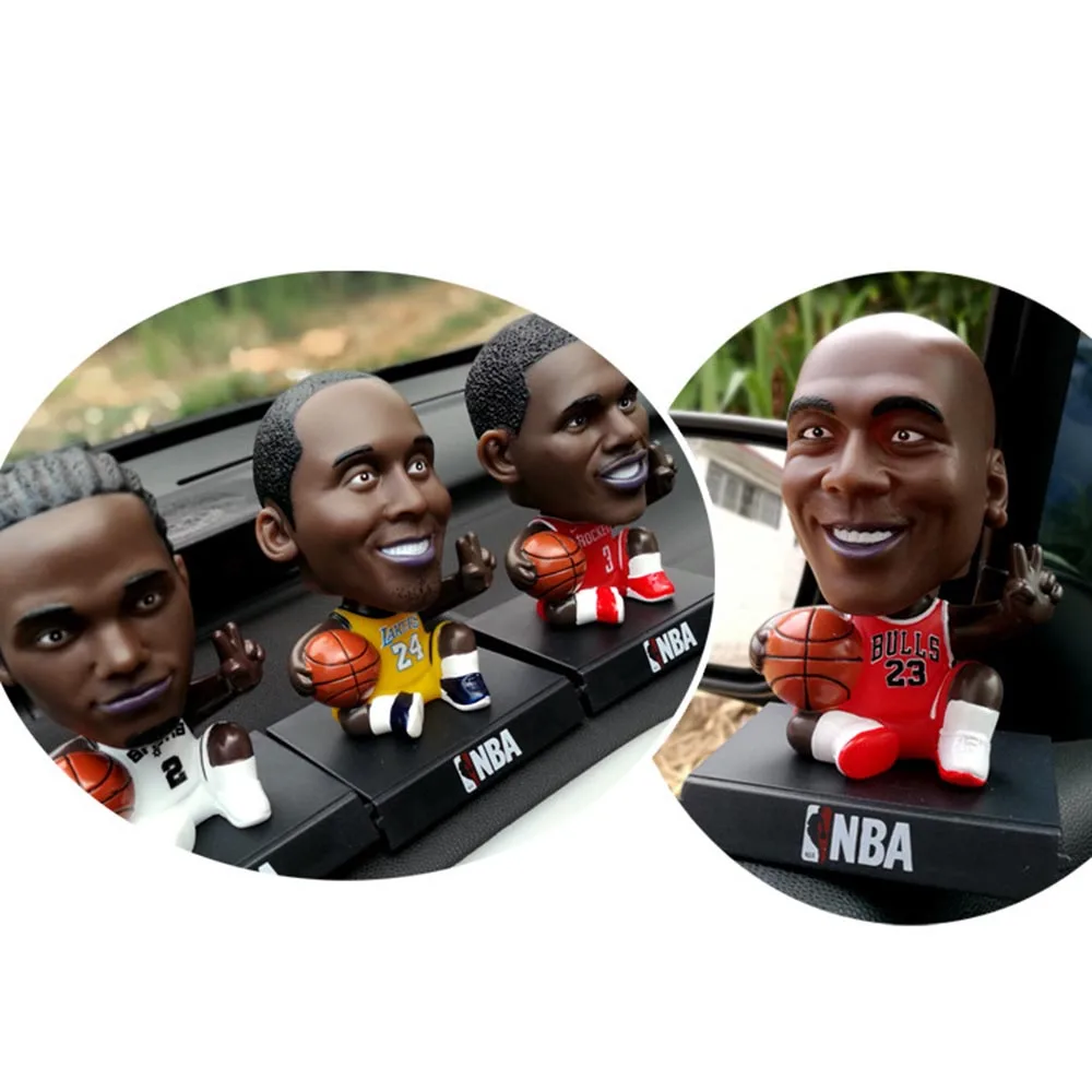 NBA баскетбольная звезда украшение автомобиля украшения трясущиеся Головы Куклы