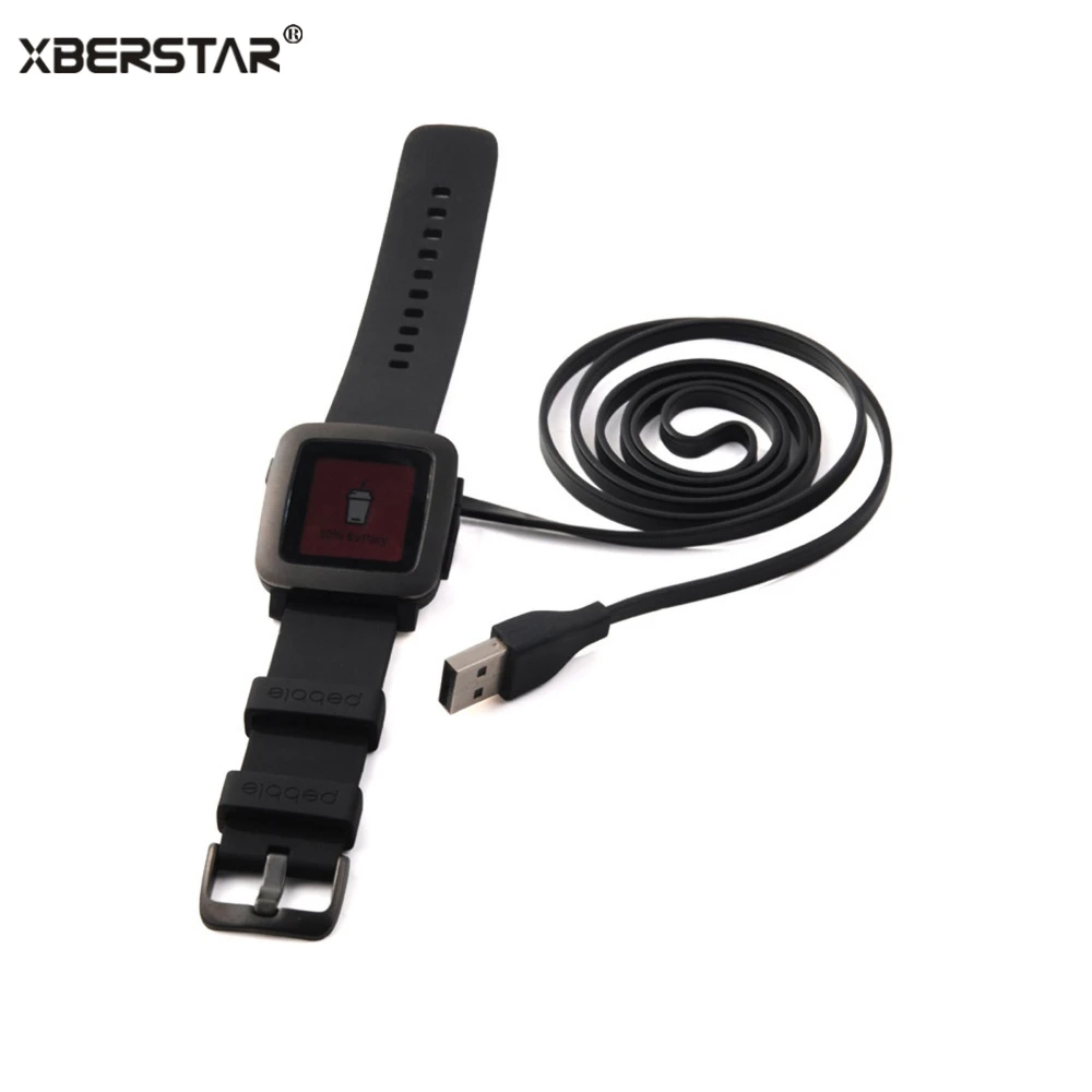 XBERSTAR Замена 100 см USB зарядный кабель зарядное устройство для Pebble 2 / time steel round