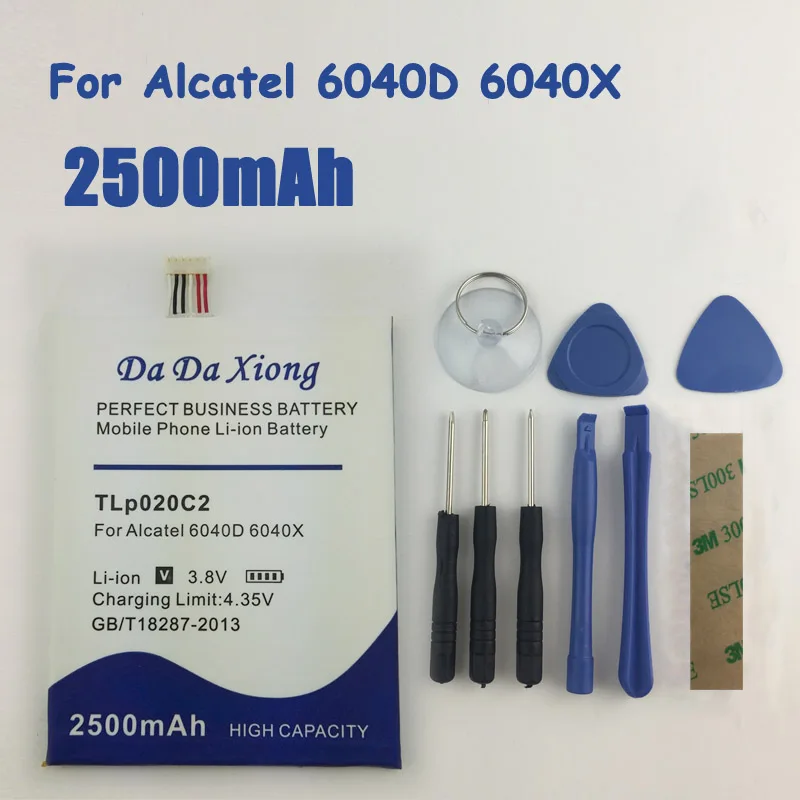 Аккумулятор TLp020C2 2500 мАч для телефона Alcatel One Touch Idol X 6040D 6040X TCL S950 S950T | Мобильные
