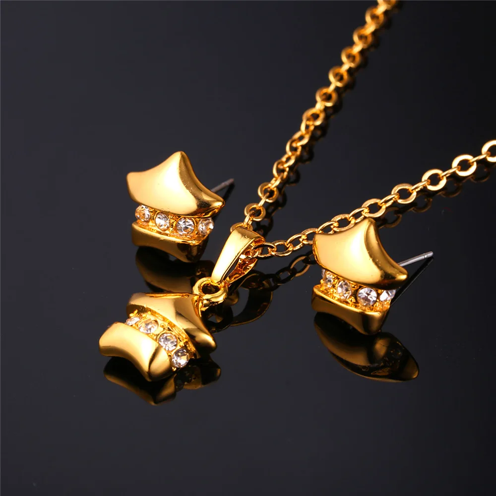 Комплект из колье и серёг с маленькой звездой|necklace earring set|earrings setfashion earrings set |