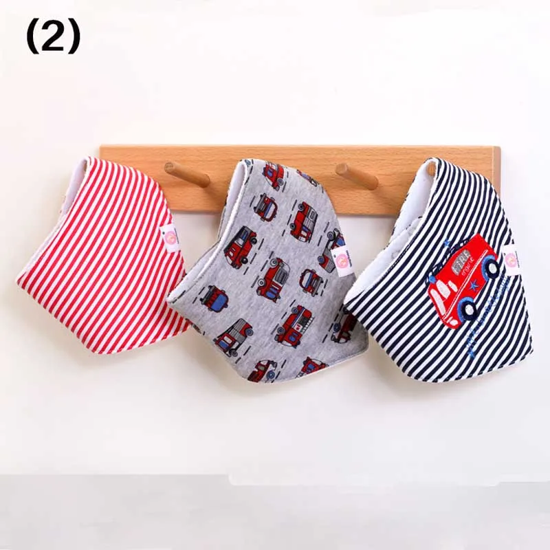 3 шт./компл. детские нагрудники хлопковые банданы слюнявчики полотенце для