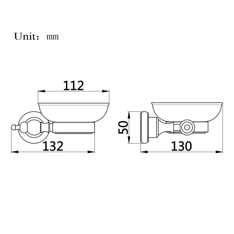 Leyden Твердый латунный черный настенный держатель для мыла мыльница корзина с