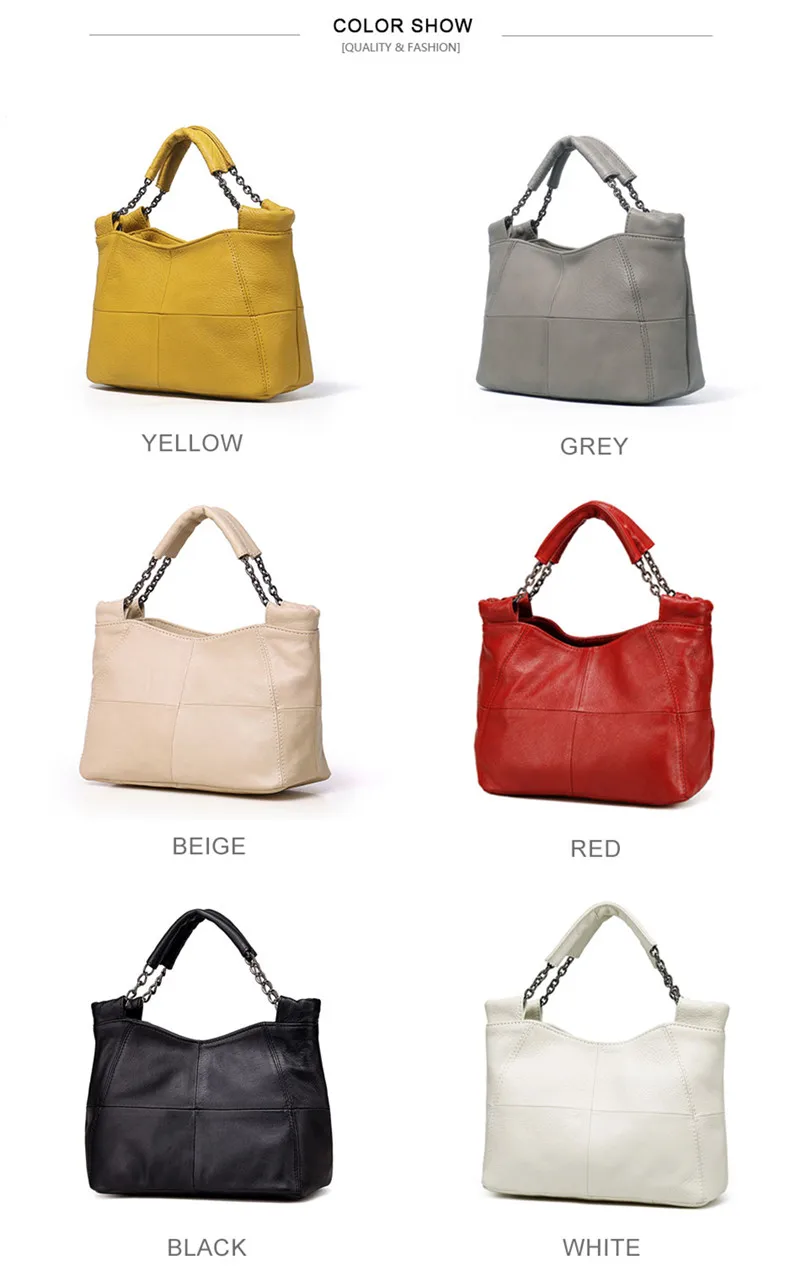 Pyaterochka Ladies Real Leather Handbags Patchwork Bucket Solid Luxury Crossbody Bag Fashion Women High Quality Small Totes