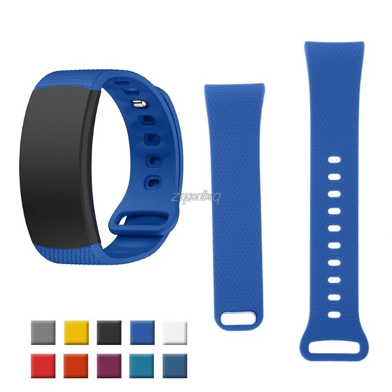 Сменный Браслет для samsung gear Fit 2 Pro Band роскошный силиконовый ремешок для часов 9 цветов Прямая поставка