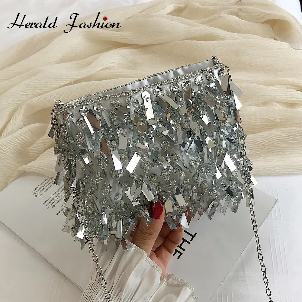 

Herald Fashion, мини-цепочка, женские сумки на плечо, женская сумка-мессенджер, повседневная сумка с клапаном, Свадебный Кошелек, элегантная женска...