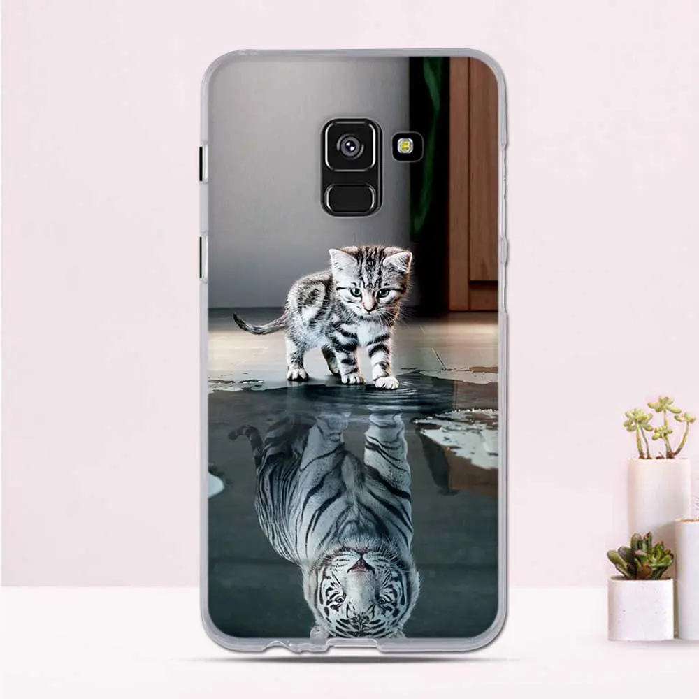 Чехол для Samsung A8 2018 Силиконовый ТПУ защитный чехол-бампер телефона Plus чехол A 8 |