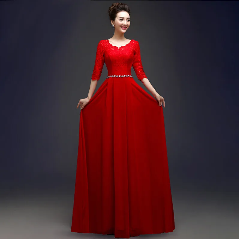 На заказ, элегантные черные зимние вечерние платья, кружева, половина рукава, халат De Soiree, длинные, vestido de festa Longo