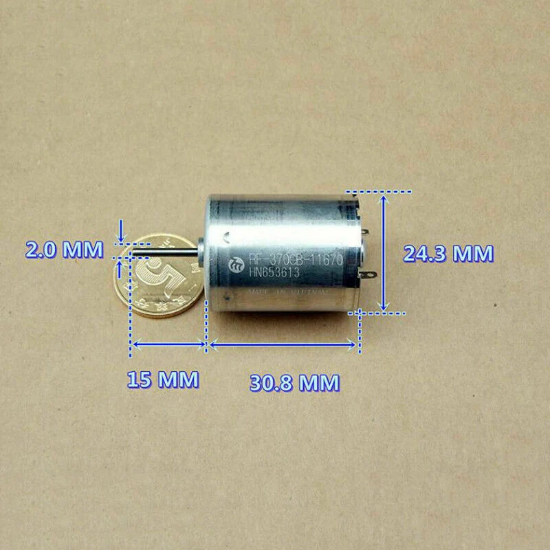 MABUCHI RF-370CB-11670 DC 12 V-24 V 6250 об/мин щетки драгоценного металла Mute микро мотор низкая Скорость тока низкого Шум Электрический мотор