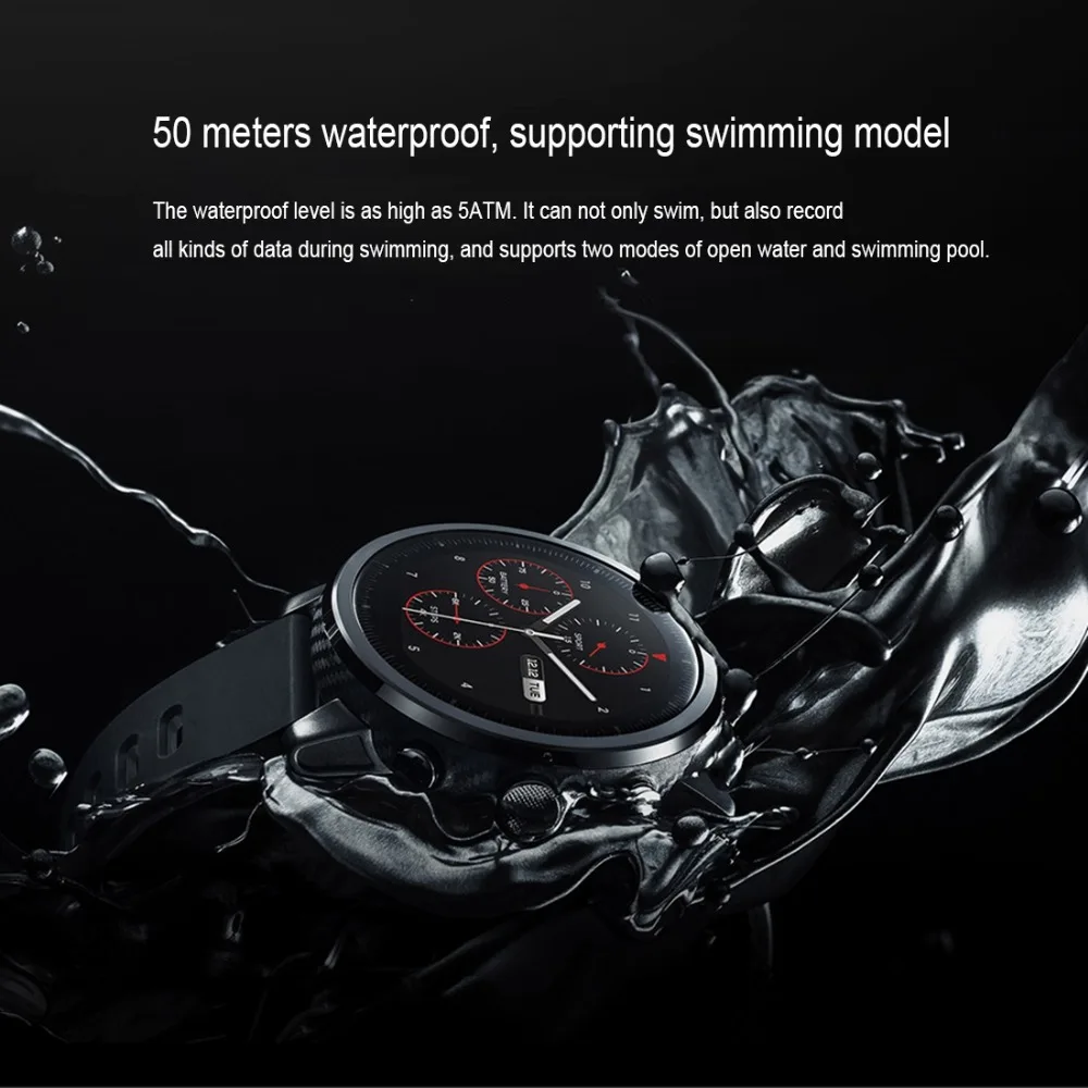 Xiaomi Amazfit 2 Stratos Pace 2 Смарт часы мужские с gps часы PPG пульсометр 5ATM водонепроницаемый Прямая