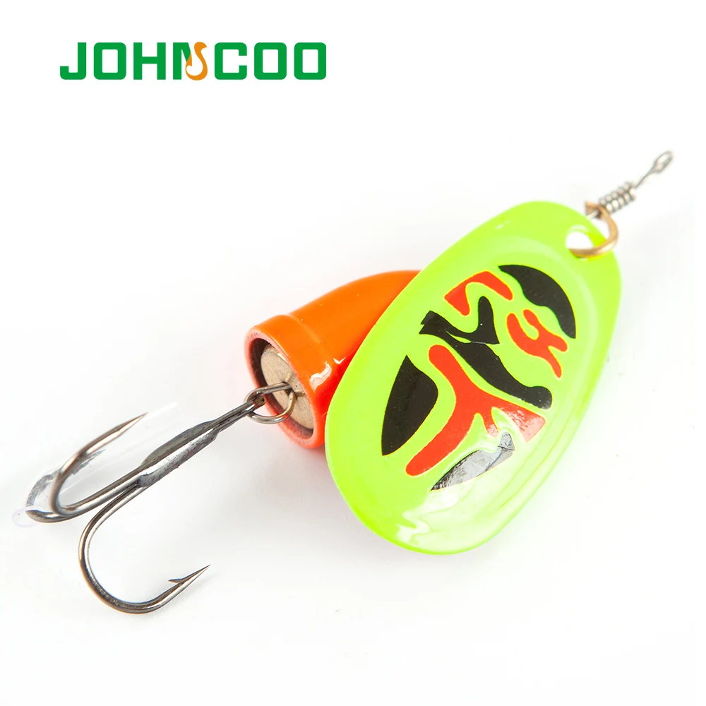 4 шт. новая Спиннер наживка JOHNCOO металлическая ложка рыболовная приманка Minnow 5 г/8
