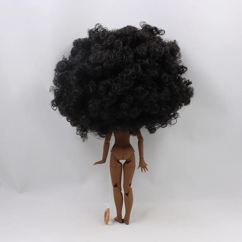 Ледяной DBS Blyth кукольные 1/6 bjd супер черный тон кожи темных оттенков черные волосы