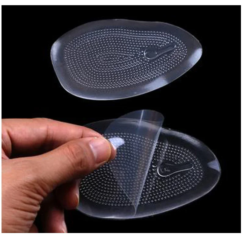 

1Pair/2Pcs Silicone Forefoot Pad Reduces Friction And Pain Half Female Pad Anti-skid Forefoot Massage Cushion Women Shoe Pads