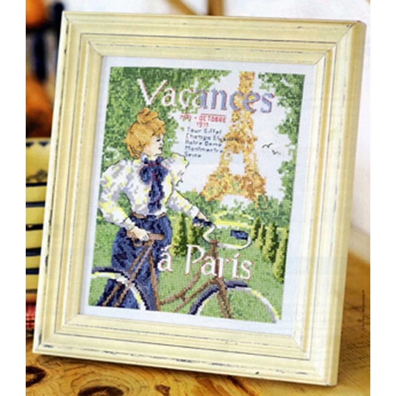 Набор для вышивки крестиком из ткани Эйфелева башня|set for embroidery|counted cross stitch kitscounted |