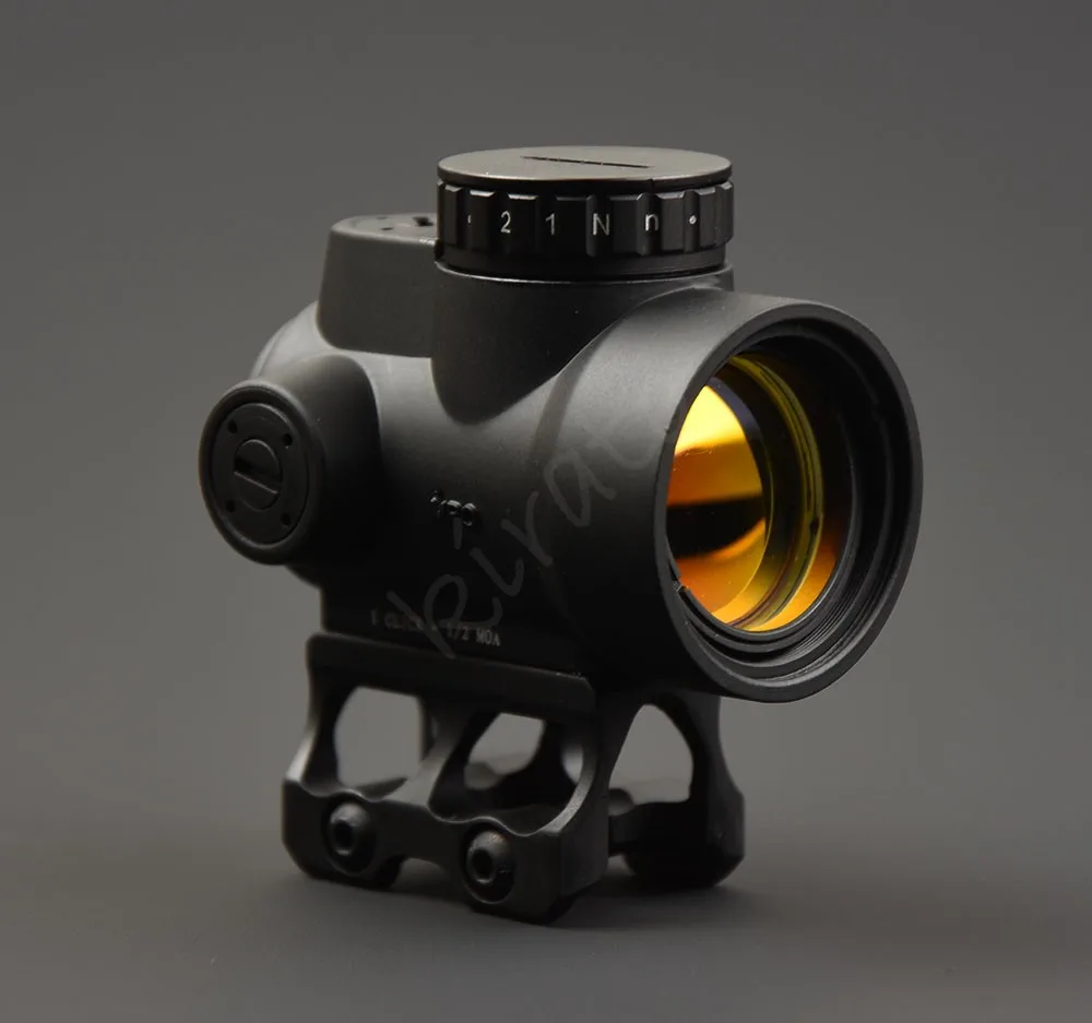 Тактический trijicon MRO стиль 1x red dot прицел с высокой и низкой Пикатинни Крепление база Охота Стрельба M9159