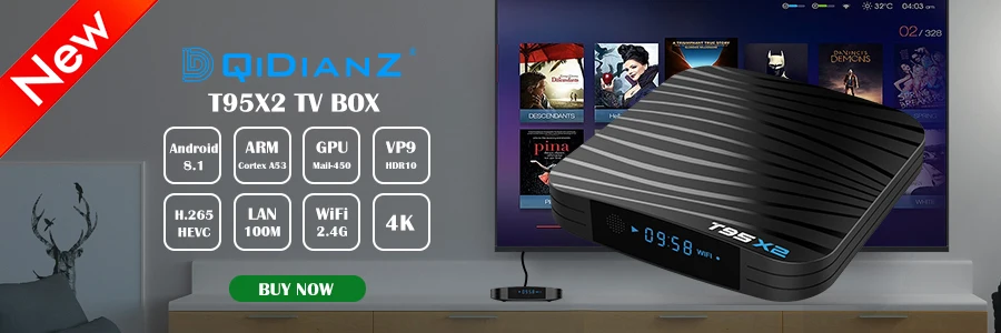 DQiDianZ T9 Android 9,0 Smart tv BOX 4 ГБ 32 ГБ wifi 2,4G четырехъядерный комплект верхней коробки RK3328 Android 8,1 мультимедийный плеер голосовой пульт дистанционного управления