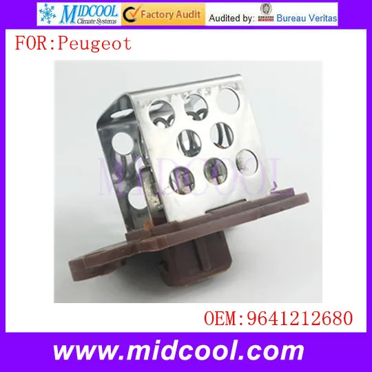Новый кондиционер вентилятор двигатель резистор использовать OE NO. 9641212680 для Peugeot
