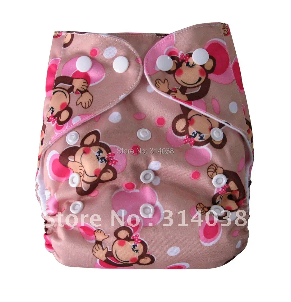 Risunnybaby хлопковые детские подгузники моющиеся и многоразовые регулируемые